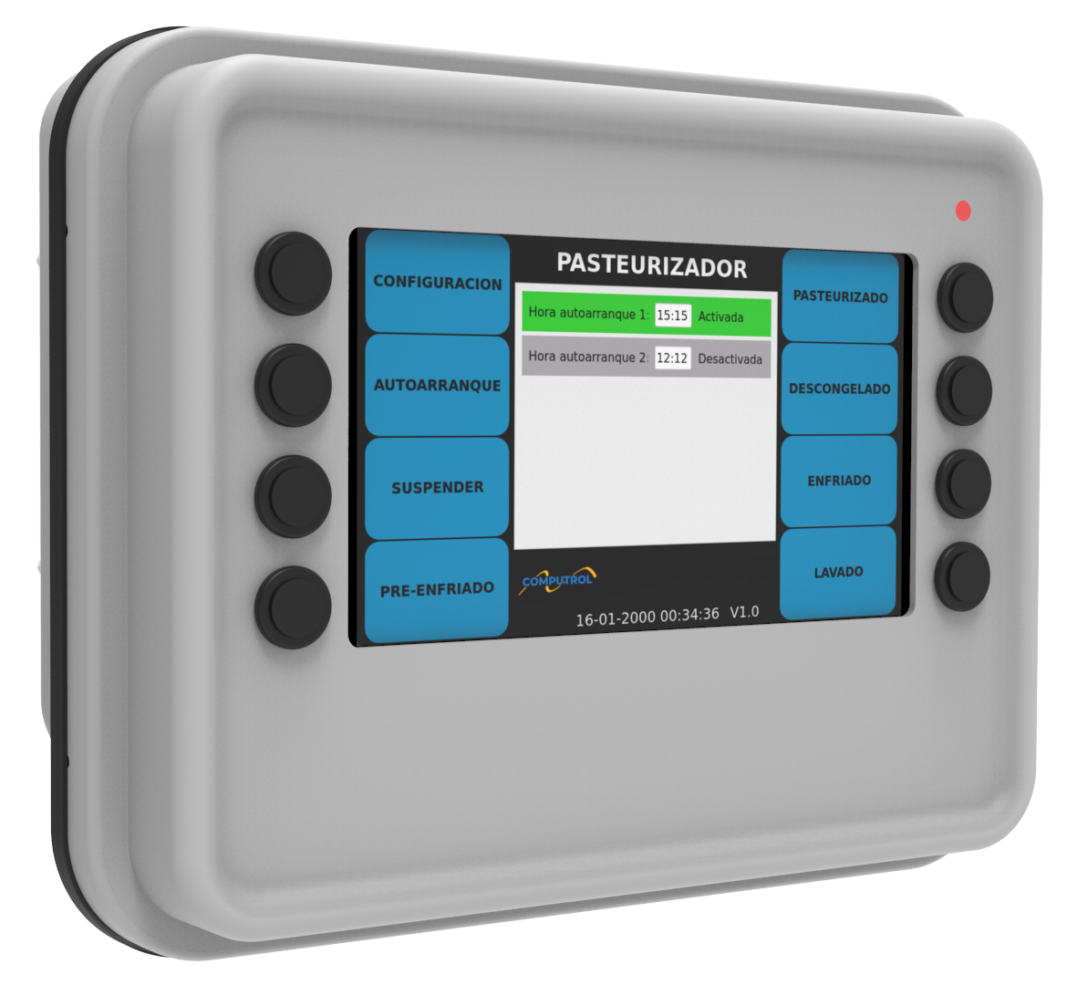 Pasteurizador Industrial para Tambo Computrol